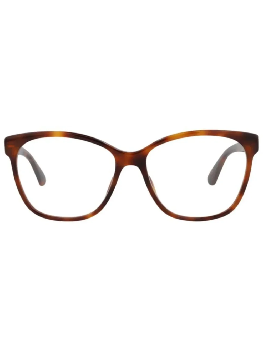 New Gucci Women's Eyeglasses Cat Eye Acetate Frame Havana Havana Transparent